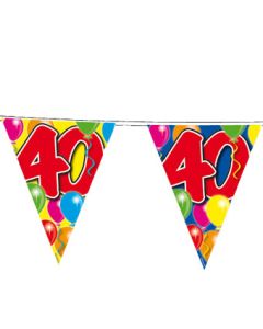 Banderole drapeaux à ballon - 40 ans.