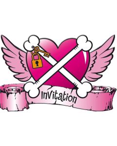 8 cartes d'invitation - Pirate fille