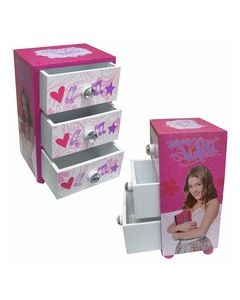 Boite à bijoux 3 tiroirs Violetta
