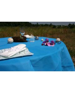 Nappe ronde turquoise