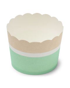 25 caissettes à cupcakes verts