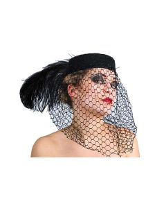Chapeau veuve - noir
