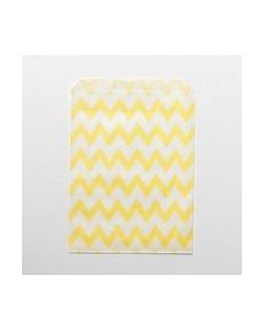 24 sachets papier chevrons – jaune