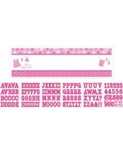 Bannière personnalisable Baby Shower fille1 