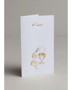 10 menus de table calice or