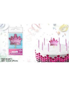 Bougie couronne de princesse