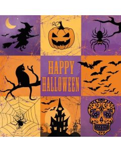 20 serviettes en papier maison hantée pas chère