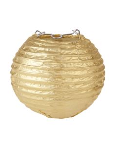 2x Mini Lanterne Papier 7.5cm - Or