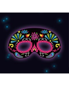 masque lumineux dia de los muertos 