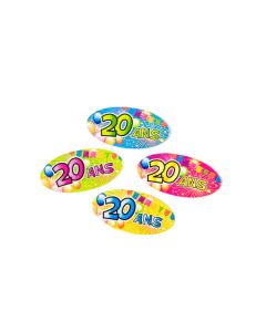 Confettis de table 20 ans