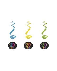 4 suspensions spirales Anniversaire 20 ans