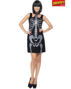 Robe squelette adulte - Taille L 