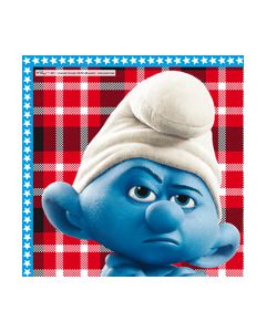 20 serviettes Les Schtroumpfs