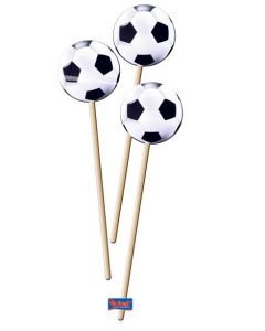 Bâtonnets décoratifs Football - x8