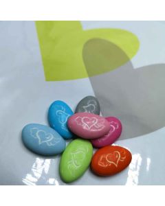 Dragées Coeur Ailes personnalisées 250 g