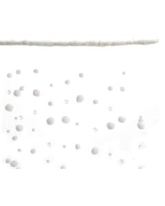 Rideau de boules de neige et perles - 50 x 150 cm