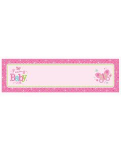Bannière personnalisable Baby Shower fille