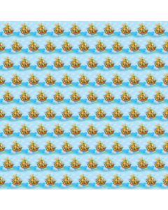 Emballage cadeau arche de Noé bleu ciel