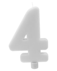 Bougie géante blanche n°4 sur pique - 17 cm