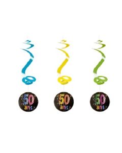 4 suspensions spirales Anniversaire 50 ans