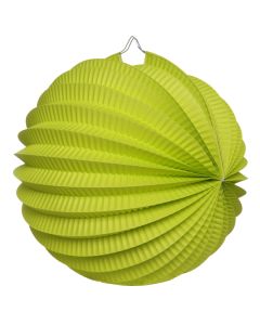 Boule déco accordéon vert anis