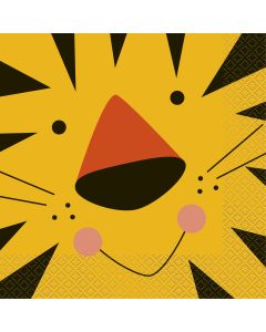 16 serviettes tigre jungle