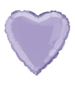Ballon hélium forme coeur - parme