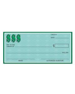 Accessoire chèque dollar