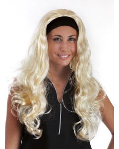 Perruque Barbara avec bandeau noir