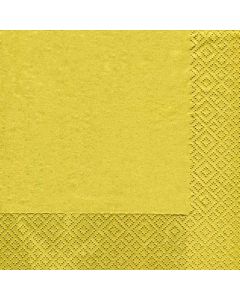 20 serviettes cocktail or - 25 cm x 25 cm