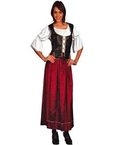 Déguisement femme serveuse médiévale - Taille L
