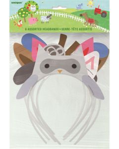 6 serre-têtes animaux de la ferme