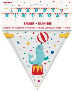 guirlande de fanions happy birthday cirque