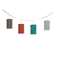 Guirlande 8 lanternes - dégradé pastel