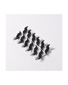 8 pinces moustache de 2,5 cm