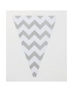 5 fanions 15 x 21 cm – gris