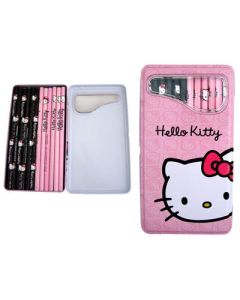 Etui métal 12 crayons de couleur Hello Kitty