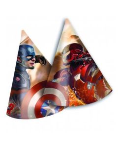 6 chapeaux anniversaire Avengers Civil War