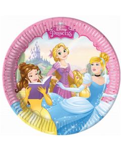 8 Assiettes Princesses Disney 20 cm