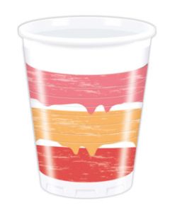 8 gobelets anniversaire birthday cake