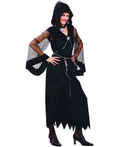 Costume femme veuve noire luxe - Taille L/XL
