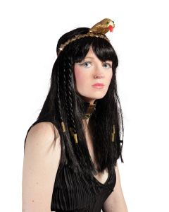 Bandeau égyptien doré avec serpent