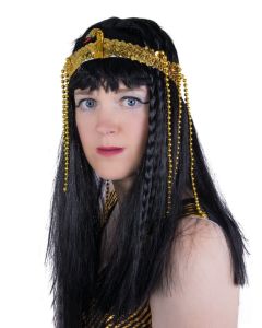 Bandeau égyptien avec serpent et perles