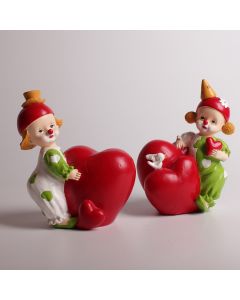 Tirelire clown rouge et vert