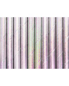 paille iridescente rose