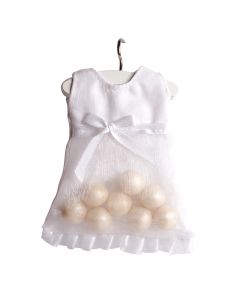 10 robes voile écru