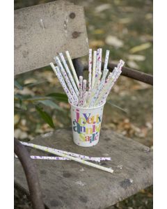 20 pailles Anniversaire