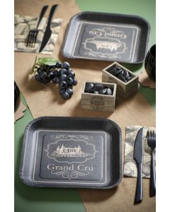 10 assiettes thème viticole