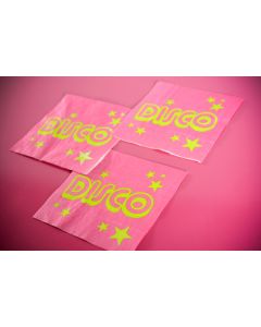 Lot de 10 serviettes Disco