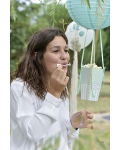 Lot de 6 Bulles à savon tube coeur - ø 1 x 10 cm